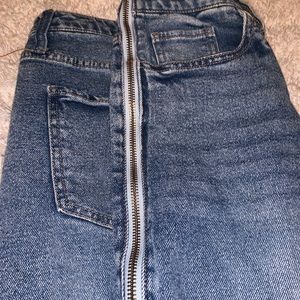 Size 10 Wild Fable Mom Jeans with zip up sides